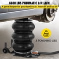 thumbnail image 2 of Restored Gato neumático para coche 6600lbs Altura de elevación de gato de aire resistente hasta 16'' (Refurbished), 2 of 9