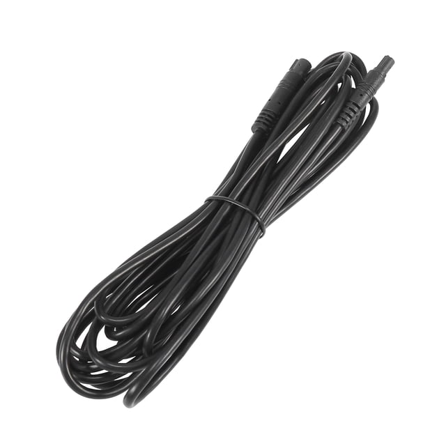 Unique Bargains 5 Pin 4m 13ft Backup Camera Extension Cable Dash Camera Cord Wires Car Auto Rear View Camera Black