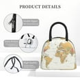 thumbnail image 4 of Lukts World Map 1 Print Portable Lunch Bag, Lunch Bag Picnic Bag - Waterproof, Heat-insulating and Cold-insulating, Suitable for School, Work, 4 of 6