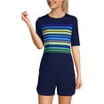 thumbnail image 3 of Lands' End Women's Crew Neck Rash Guard UPF 50 Swim Tee, 3 of 3