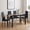 Black-4, variant on The Iron Hearth Table Dining Table Set, for Dining Room/Kitchen, Naturally Smooth Surface, Smooth Solid Wood Surface