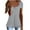 Gray, variant on Fesfesfes Womens Tunic Tops Fashion Women Summer Causal Solid Short Sleeve V-Neck Top Blouse T-Shirt Women Yellow Shirt 4(S)