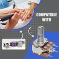 thumbnail image 3 of Paquete de 2 Perillas de Velocidad para Placa de Control B20K con Arandela y Tuerca, Repuestos Compatibles, Accesorios de Repuesto, 3 of 5