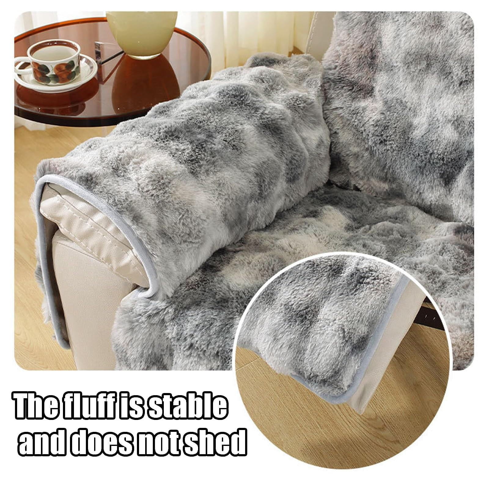 Gradient Plush Recliner Sofa Cushion A Polyester Seat Cushion Colro:A Material:Plush