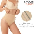 thumbnail image 4 of MISS MOLY Tummy Control Thong Shapewear for Women Seamless Brief Shaping Thong Panties Body Shaper Underwear, 4 of 6