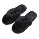 thumbnail image 3 of Pantuflas peludas para mujer, de felpa suave, con puntera abierta, sandalias peludas y esponjosas para interior y exterior, color negro,Black, 3 of 8