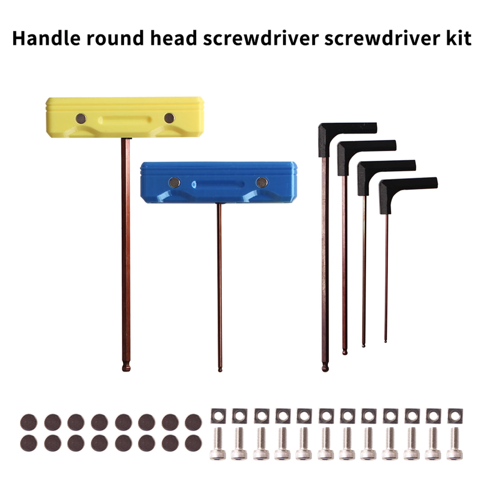 Allen Key Hand Tool Hexagon Set Long Type T-Handle Hexagon Key Wrench Round Head Hexagon Screwdriver for 3D Printer