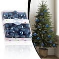 thumbnail image 2 of Blue Christmas Ornaments, Christmas Tree Ball Decorations, Hanging Holiday Ornaments for Tree Wreath Garland Home Decor, 2 of 6