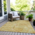 thumbnail image 6 of Addison Rugs Chantille Indoor/Outdoor Transitional Geometric Gold Washable Rectangle Rug, 9' x 12', 6 of 6