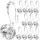 thumbnail image 1 of GOOHOCHY 12 ganchos para cortina de ducha, anillos decorativos para ventana y ducha., 1 of 8