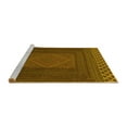 thumbnail image 2 of Ahgly Company Machine Washable Indoor Round Persian Yellow Traditional Area Rugs, 6' Round, 2 of 4