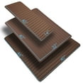 thumbnail image 5 of FH Group, Cargo Liner 32" For Truck SUV Faux Leather Heavy Duty Stripe Design Brown, 5 of 5