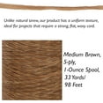 thumbnail image 4 of The Beadsmith Artificial Sinew – Waxed Polyester Cord, Medium Brown, 5-Ply, 1 oz, 33 yds / 98 ft, 4 of 7