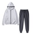 thumbnail image 5 of Aofany Men's Tracksuit 2 Pieces Set Full Zip Hoodie Sweatsuits Casual Long Sleeve Jackets and Drawstring Sweatpants Athletic Jogging Suits Sports Outfits, 5 of 7