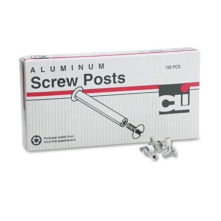 

Post Binder Aluminum Screw Posts 3/16 Diameter 1/2 Long 100/box | Bundle of 5 Boxes
