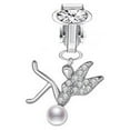 thumbnail image 3 of Beach Accessories Cartilage Clip Belly Button Ring Earrings Butterfly Navel Rings Body Jewelry Faux Belly Piercing Fake Belly Ring 05, 3 of 8