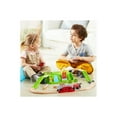 thumbnail image 5 of Hape 41 Piece Countryside Kids Train Track Toy Playset w/ Storage Bucket, 5 of 6