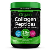 Orgain Hydrolyzed Grass-Fed 20g Collagen Peptides Powder  Type I and III, Unflavored, 1lb