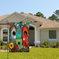 thumbnail image 2 of Amhnf Colorful Birdhouses And Cardinals Garden Flag For Home Outdoor Garden Yard Decor 12x18 inch, 2 of 5