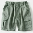 thumbnail image 2 of MEZZALL Boys Summer Casual Shorts Comfortable Kids Pocket Shorts Breathable Blend Elastic Waist Solid Color Playwear Toddler Boys Athletic Shorts Daily Wear Breathable / 5-6 Years, 2 of 3