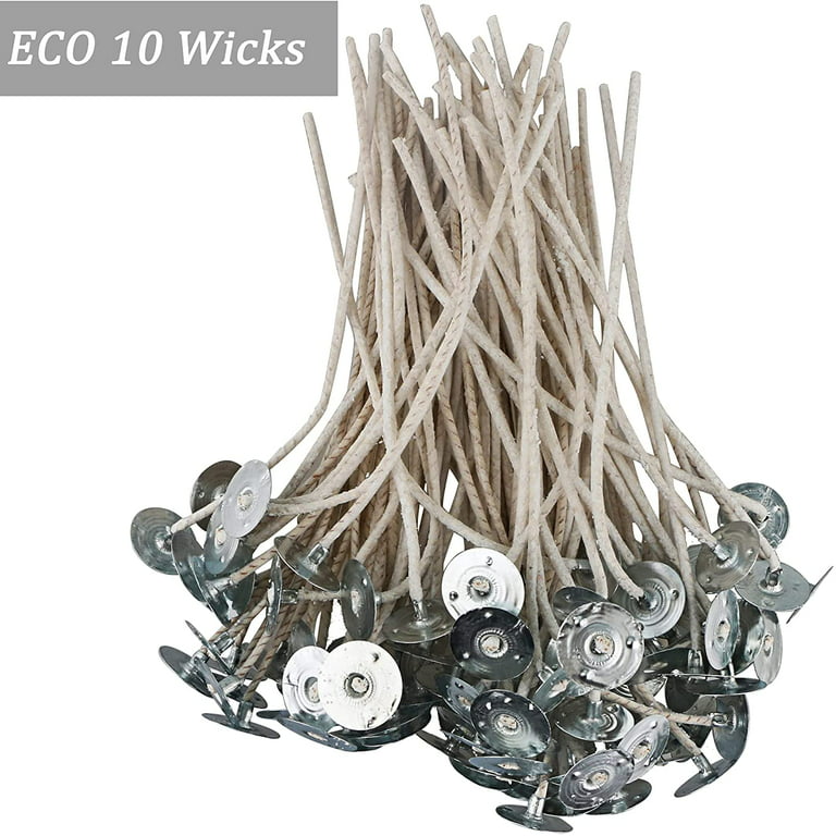 MILIVIXAY 100 Piece 10 inch Candle Wicks-Pre-Waxed-Candle Wicks for Candle Making