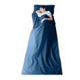 thumbnail image 1 of Saco de dormir individual para hotel, para viajes, plegable, para senderismo, ligero, para acampar, doble saco de dormir Z, 75 x 21 cm, azul oscuro, 1 of 5