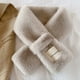 thumbnail image 2 of Bufanda de cuello falso de piel de conejo de imitación gruesa y cálida para invierno, bufanda de piel extranjera súper cálida, 2 of 4
