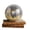 Silver, variant on BBilaBu Snowman Crackle Glass Ball with LED Lights Home Decor,Christmas Table Decorations Lighted Globes,for Mantel Fireplace Tabletop