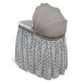 thumbnail image 5 of Badger Basket Wishes Oval Baby Bassinet - Full Length Skirt - Gray/Lantern, 5 of 11
