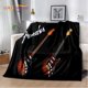 thumbnail image 2 of Manta de Arte de guitarra eléctrica clásica, manta de franela, manta de felpa para sala de estar, dormitorio, camas, funda de sofá, 2 of 4