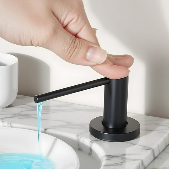 Built-in Soap Dispenser for Kitchen Sink, Stainless Steel with 17oz Bottle