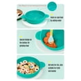 thumbnail image 3 of Graflsoa WB0232 Assiette Compartimentée pour Enfants en Acier Inoxydable avec Base à Succion, Bol d'Alimentation Isolé pour Bébé 500 ml, Vert, Fonction Chaleur et Froid, Facile à Nettoyer et à Transporter, 3 of 7