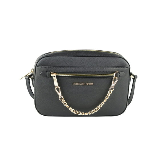 Michael Kors Women's Jet Set Item Large East West Chain Crossbody in Black, Style 35S1GTTC7L.