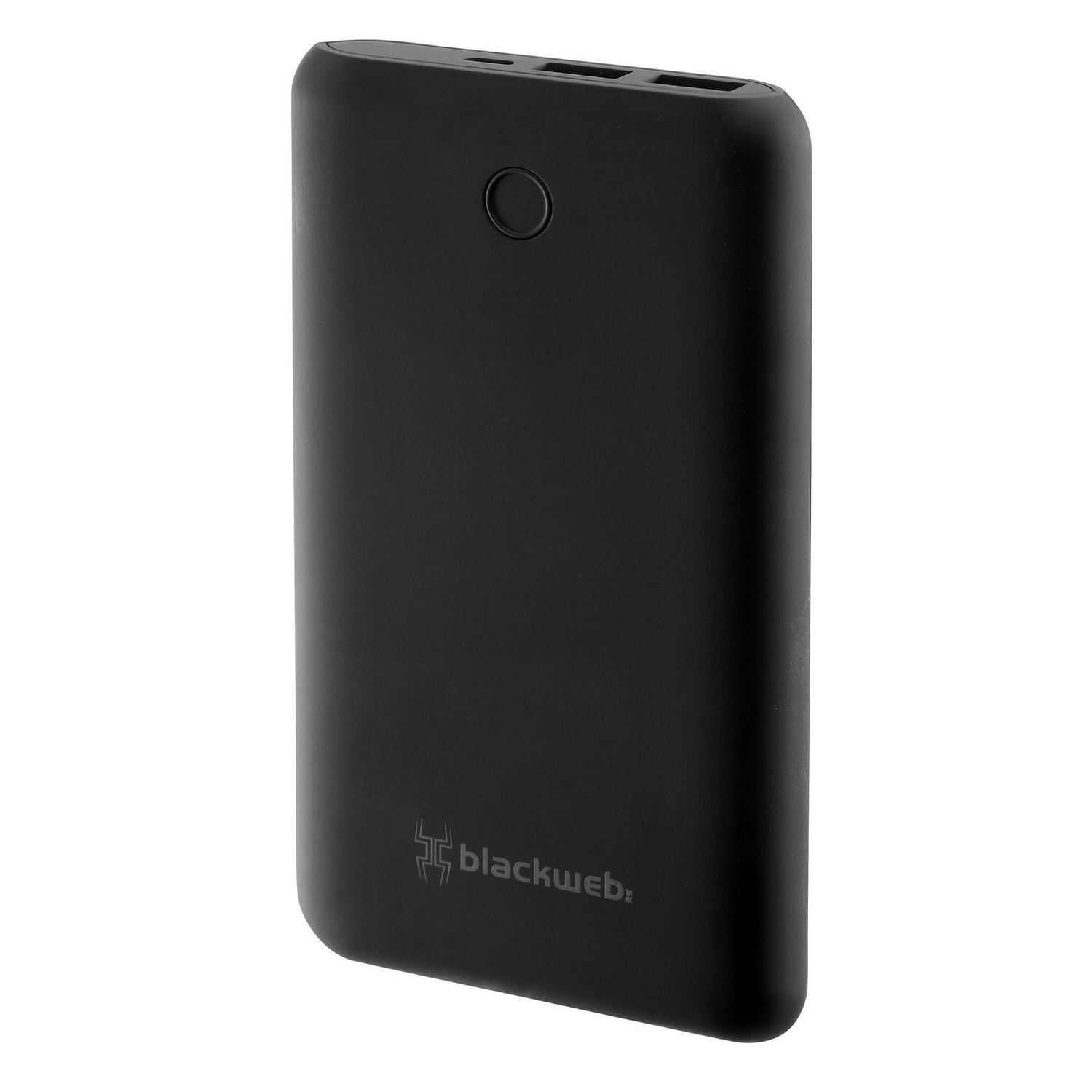Bloc d’alimentation mince avec deux sorties de 10 000 mAh blackweb (noir)