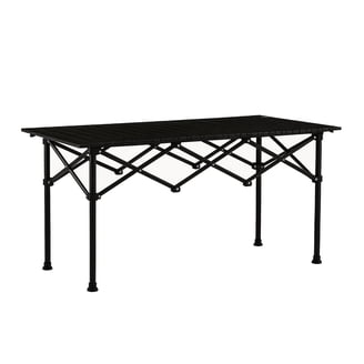 HOYOTIK Aluminum Alloy Roll-Top Camping Table, Folding Outdoor