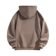 thumbnail image 4 of felwors Women Hoodies Oversized Fleece Long Sleeve Comfy Casual Basic Pullover Sweatshirts 2025 Fall Outfits Y2K Clothes Khaki, M, 4 of 5