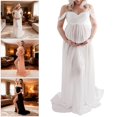 thumbnail image 2 of Misright Pregnancy Photoshoot GownWrinkle Resistant Polyester Elegant Maternity Dress, 2 of 7
