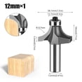 thumbnail image 2 of 1 Pce 12mm Tige Coin Arrondi pour Routeur avec Roulement Coupeur de Tungstène Outils de Menuiserie, Excellente Application Multi-Usage, 2 of 4