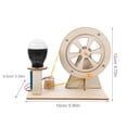 thumbnail image 2 of WEUVEB 2 Sets Manual Generator Model Wood for Generator Kit Science Experiment, 2 of 8