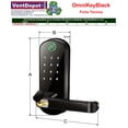 thumbnail image 3 of Cerraduras Electrónicas OmniKeyBlack 3 Pzas NFC Biométrico NIP App Móvil Pilas 4xAA No Incluidas USB Negro., 3 of 4
