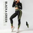 thumbnail image 4 of Conjunto de yoga de punto sin costuras para otoño e invierno, conjunto sexy de tres piezas para fitness y caderas de Lulu, 4 of 5