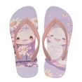 thumbnail image 2 of Psesaysky Axolotl&Daisy Floral Print Flip Flops Girls Sandals Boys Unisex Summer Beach Non Slip Little/Big Kid Outdoor & Intdoor Size 13.5, 2 of 7