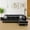 Black, variant on Star Home Living Corp Harry Faux Leather Right Sectional Sofa in Black/White
