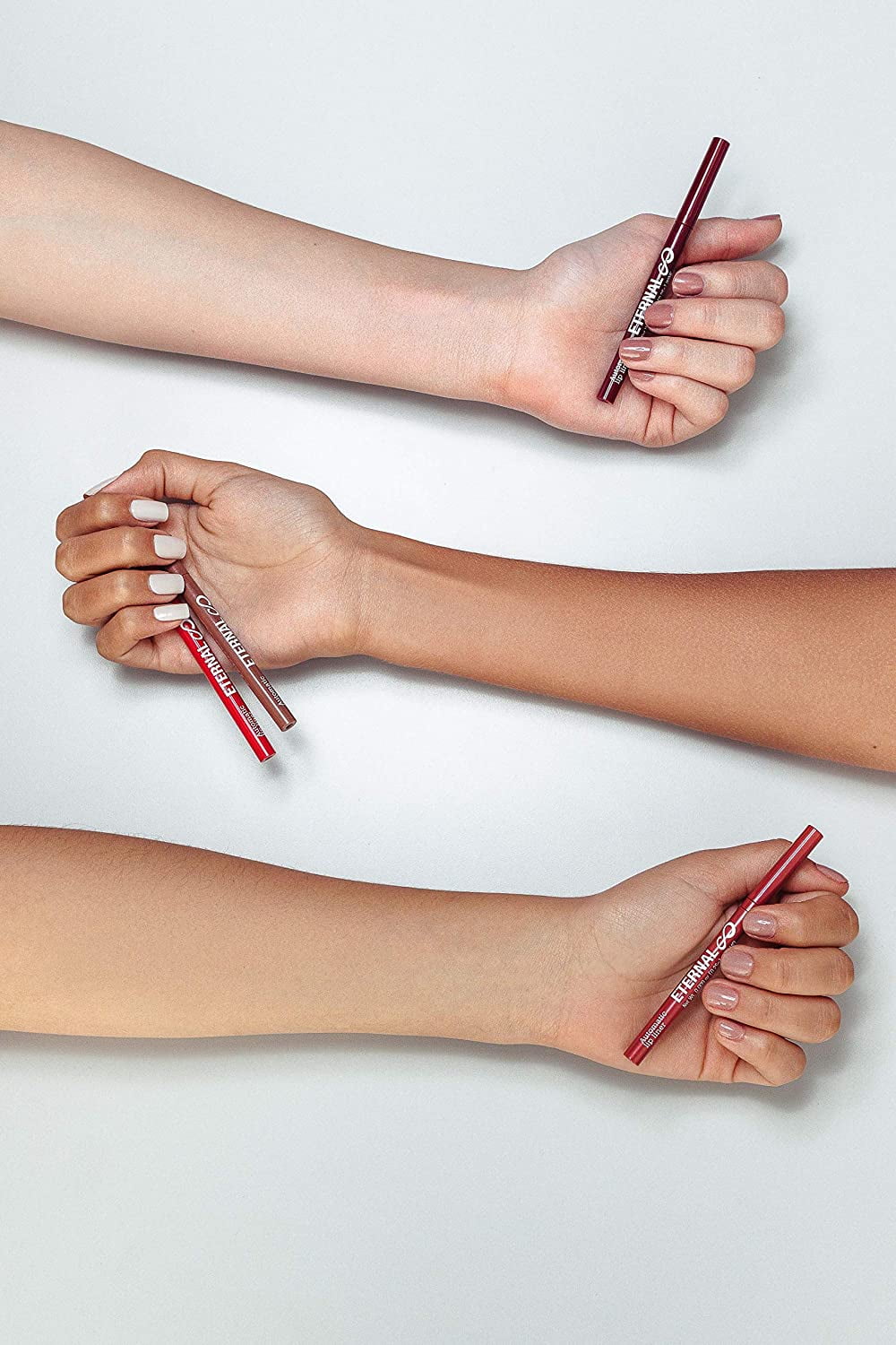 Eternal Automatic Twist Up Water Resistant Lip Liner Pencil – Easy Glide-on, Long Lasting and Non-Smudge Retractable Lip Liner Pencil with Strong Pigments and Professional Creamy Matte Finish (NUDE)