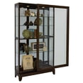 thumbnail image 4 of Pulaski Curios 5 Shelf Curio Cabinet with Sliding Door in Deep Brown, 4 of 9
