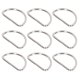 thumbnail image 2 of Clips De Hebilla En Forma De D, Anillos En D De Metal 100 Piezas Superficies Más Suaves Mano De Obra Exquisita Para Cinturones De Bricolaje ANGGREK Otros, 2 of 8