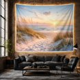 thumbnail image 6 of Sandy Beach Path with Sea Oats at Sunset, Peaceful Coastal Wall Art for Beach Lovers, Seaside Nature Decor, Housewarming Gift Tapestry Wall Hanging for Living Room and Bedroom, 6 of 7