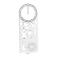 thumbnail image 3 of Colaxi Geometric Ruler Math Measuring Ruler Clear Scale Measuring Tool Plastic s Rulers for Architecture Designing Math Teaching High School, 3 of 8