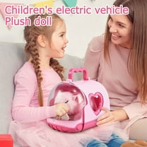 Electric Pet Capybara Animal Walking Plush Toy Realistic Sound and Movement Soft Dolls for Toddler Craw Learning (Pink Capybara)