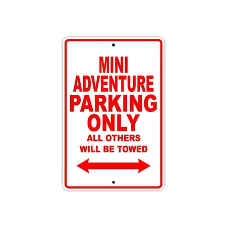 KTM MINI ADVENTURE Parking Only All Others Will Be Towed Touring Motorcycle Off-Road Mountain Bikes Novelty Garage Aluminum 8